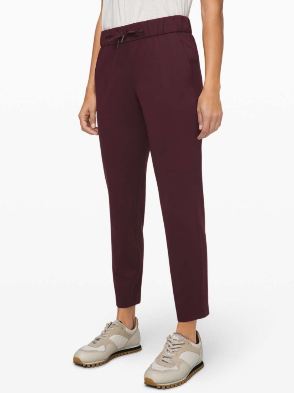 Lululemon On the Fly 7/8 Pant *28" Size 12 Purple W5BPNS